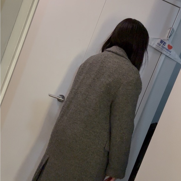 Zara Gray Trench Coat - Picture 3 of 6